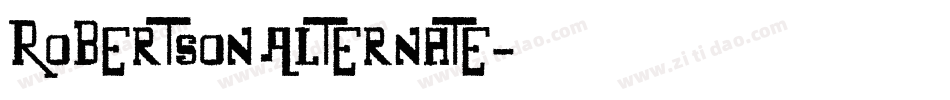 Robertson Alternate字体转换